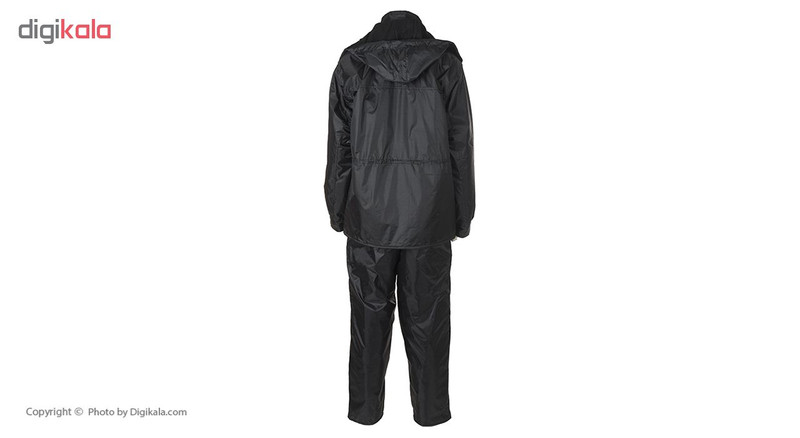 کاپشن و شلوار مهندسی سبلان مدل پارچه شمعی پشت لاستیک داخل پشم شیشه مشکی