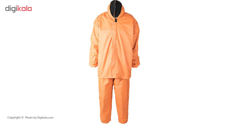 لباس کار بادگیر ضد آب سبلان پارچه شمعی پشت لاستیک داخل نمدی نارنجی