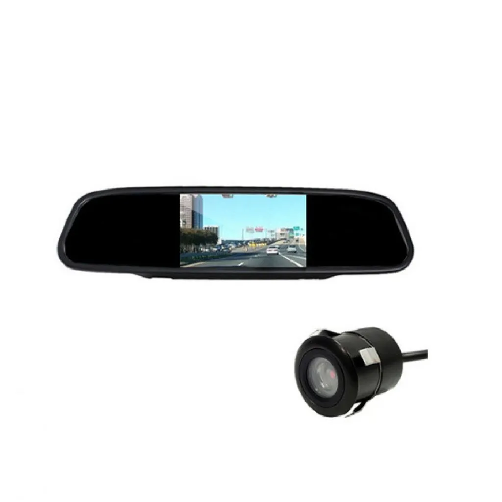آینه مانیتور دار و دوربین دنده عقب خودرو بوستر مدل BSM-1045C