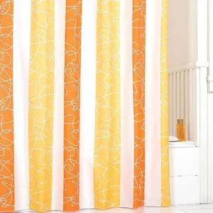 پرده حمام 140 × 200 رزین تاژ طرح عسل