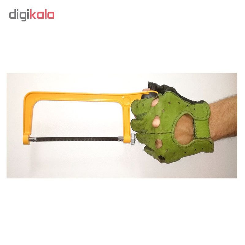 کمان اره چوب و آهن mini با رنگ زرد و دسته آبی