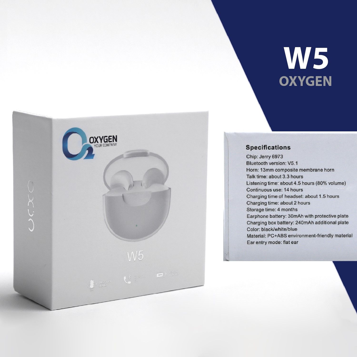 هدفون بی سیم اکسیژن مدل W5 -  - 9
