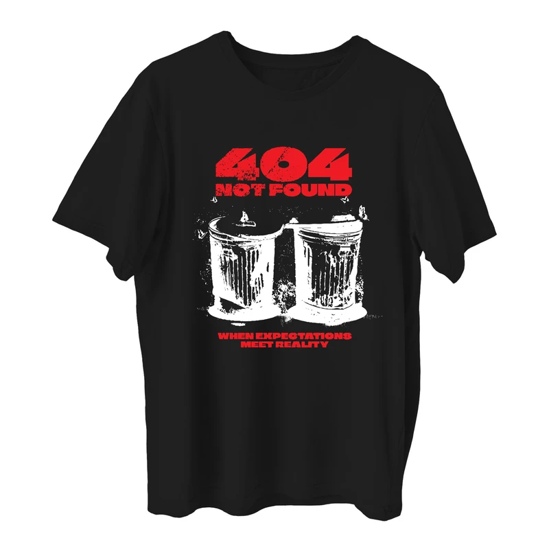 تی شرت آستین کوتاه مردانه مدل ارور 404 کد z437