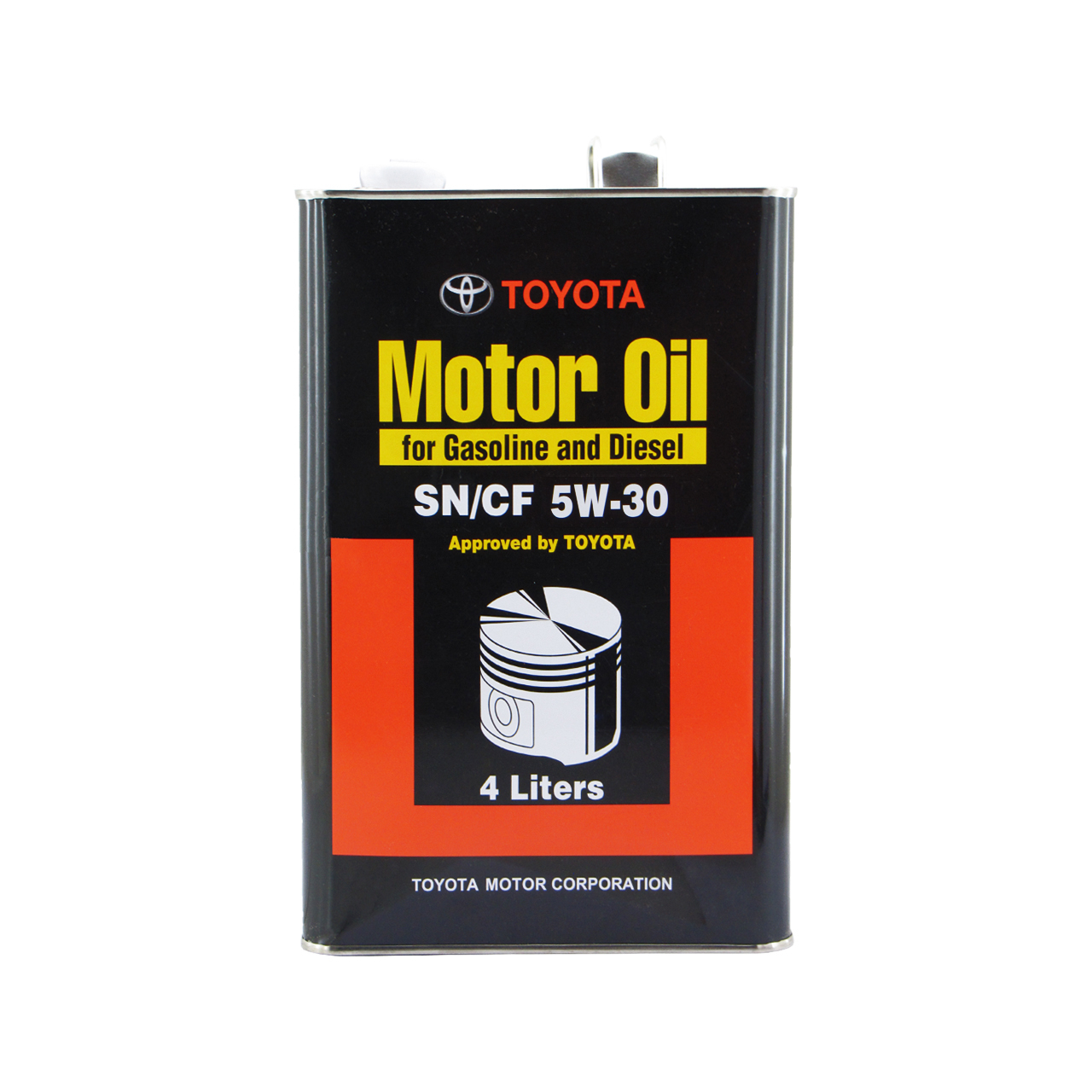 روغن موتور تویوتا جنیون پارتس مدل sn/cf 5w-30 حجم 4 لیتر