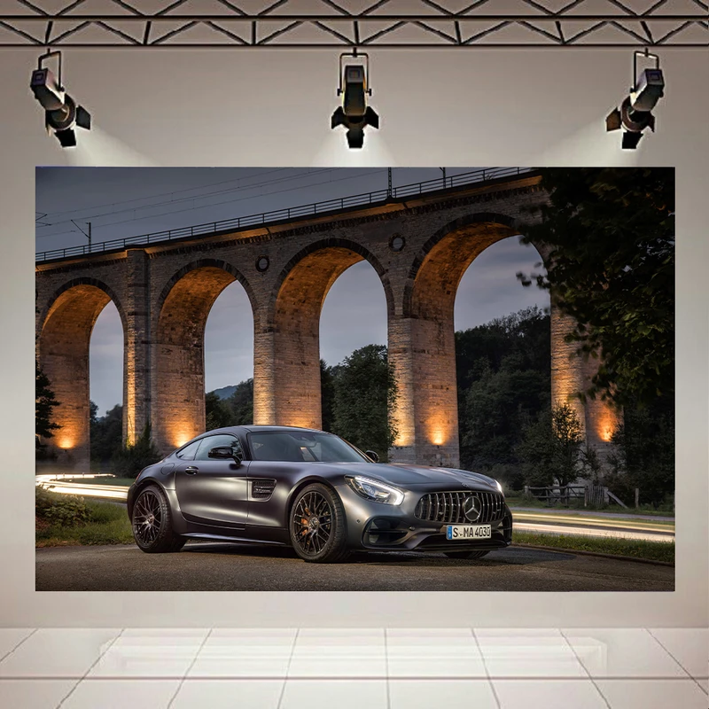 تابلو شاسی طرح ماشین مدل Mercedes AMG GT C Edition کد AR838