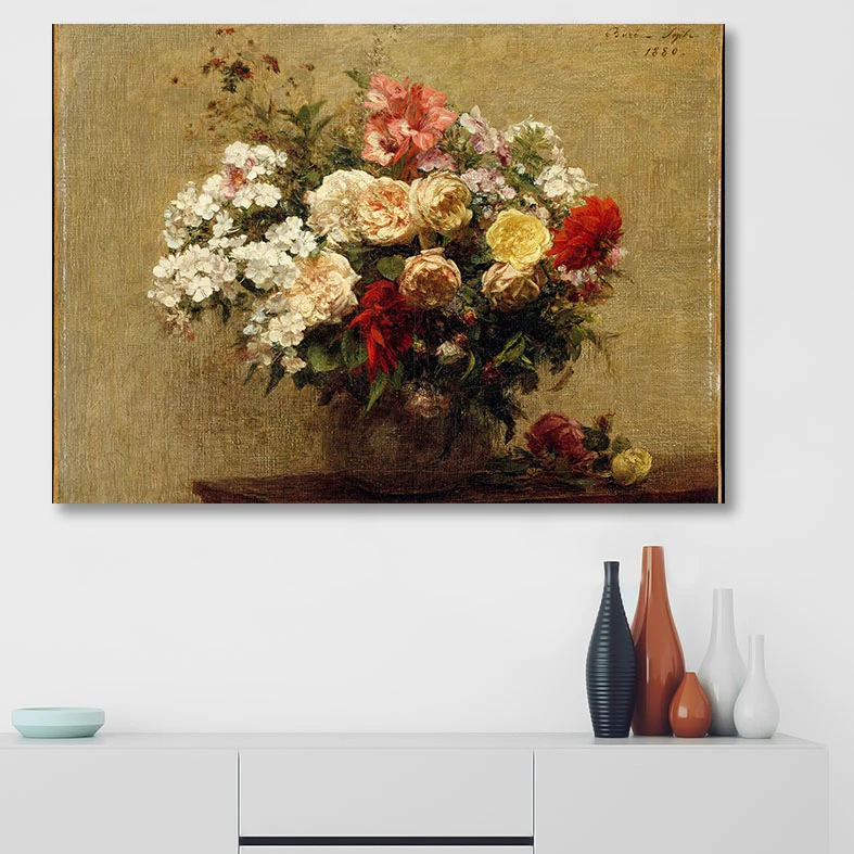 تابلوشاسی گالری استاربوی طرح گل و گلدان مدل Amazing 215