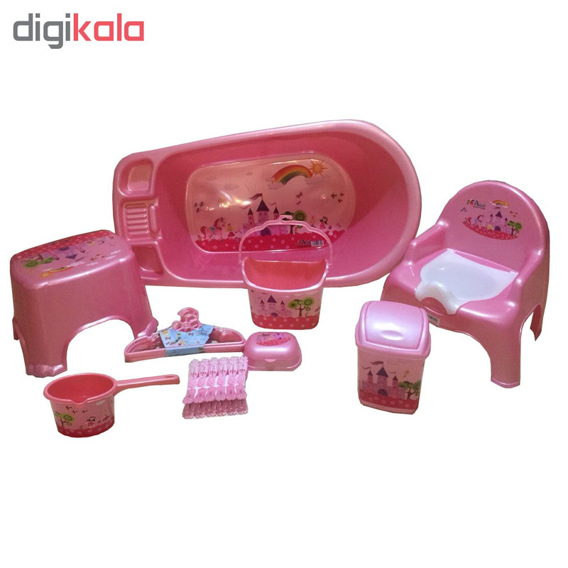 ست 9 تکه وان حمام کودک آذر مدل NKRD2