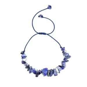 دستبند مدل سنگ طبیعی سودالیت 