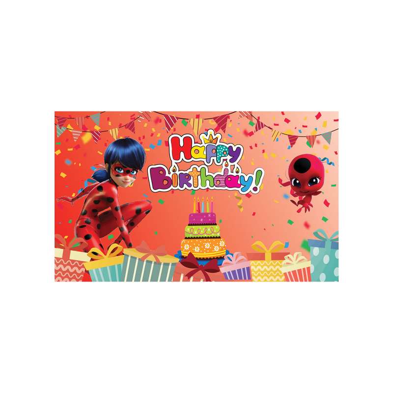 بنر تولد طرح دختر کفشدوزکی کد B-SED_3415