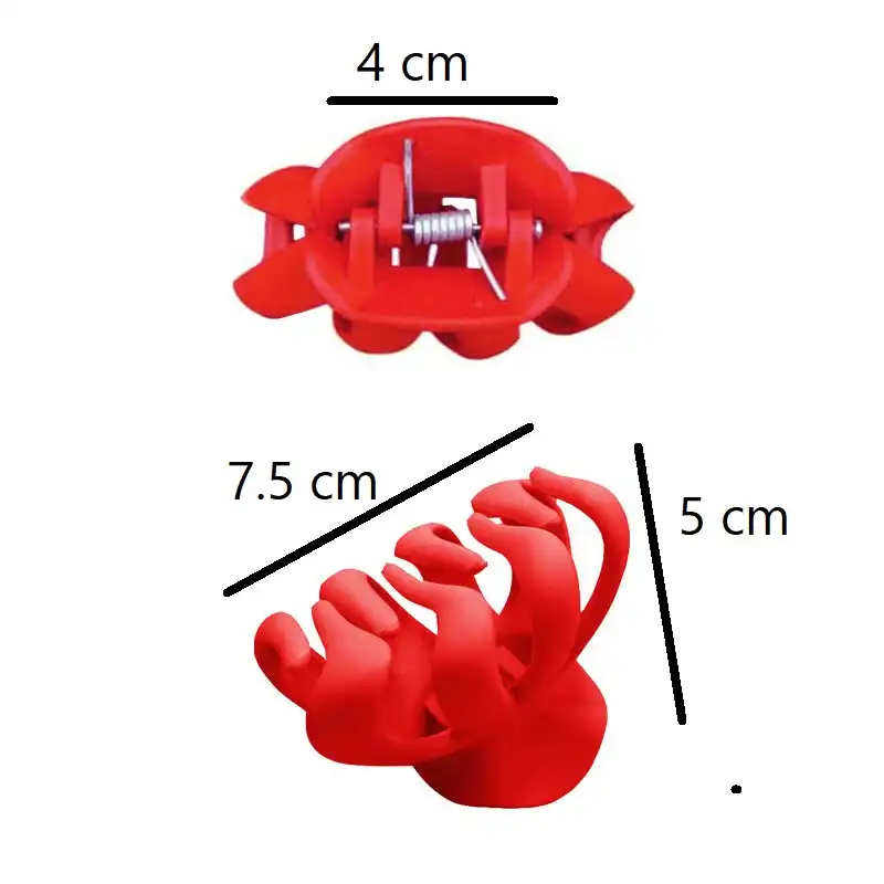 کلیپس مو زنانه مدل گوجه ای شمعی