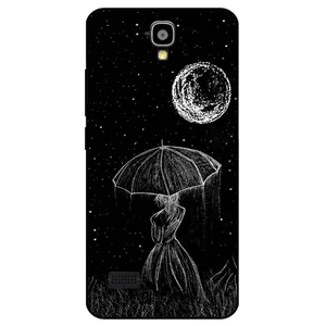 Megafone Girl and Moon 1369 Cover For Huawei Y5 / Y560