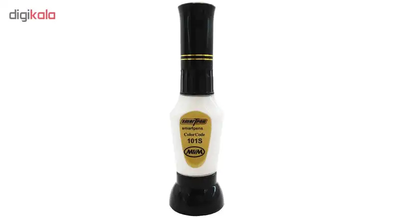قلم خشگیر بدنه خودرو اسمارت پن رنگ سفید ام وی ام مدیران خودرو کد 101S حجم 15 میلی لیتر