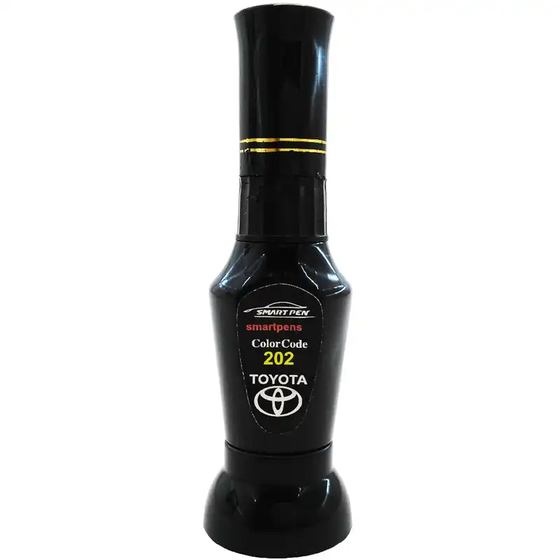 قلم خشگیر بدنه خودرو اسمارت پن رنگ مشکی متالیک تویوتا لندکروز کد 202 حجم 15 میلی لیتر