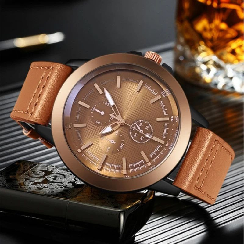 ساعت مچی عقربه‌ای مردانه کوارتز مدل تک موتور کد 02