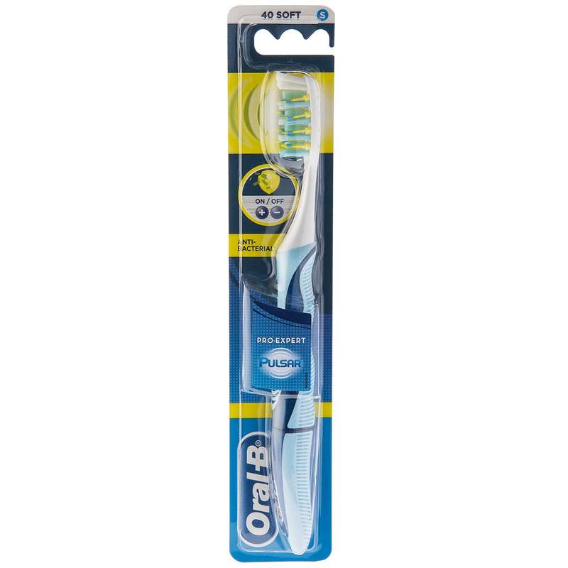مسواک اورال-بی مدل Pulsar Anti Bacterial با برس نرم مسواک اورال-بی مدل Pulsar Anti Bacterial با برس نرم