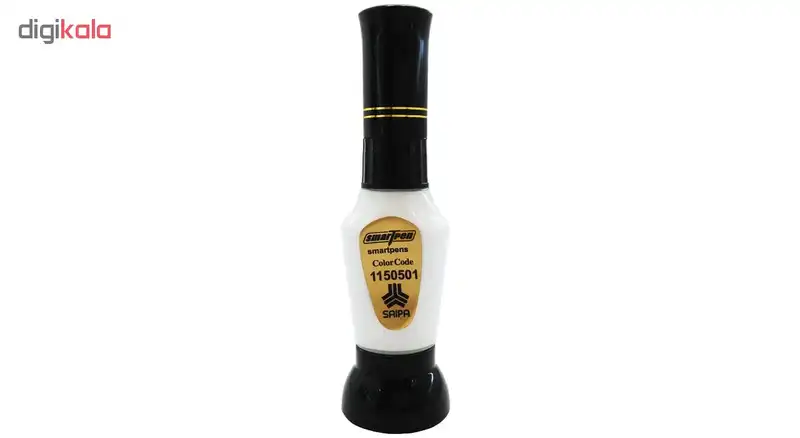 قلم خشگیر بدنه خودرو اسمارت پن رنگ سفید سایپا کد 1150501 حجم 15 میلی لیتر