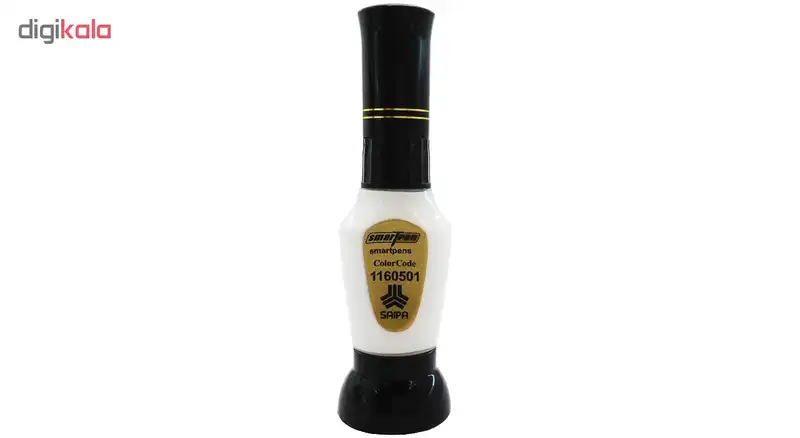 قلم خشگیر بدنه خودرو اسمارت پن رنگ سفید سایپا کد 1160501 حجم 15 میلی لیتر