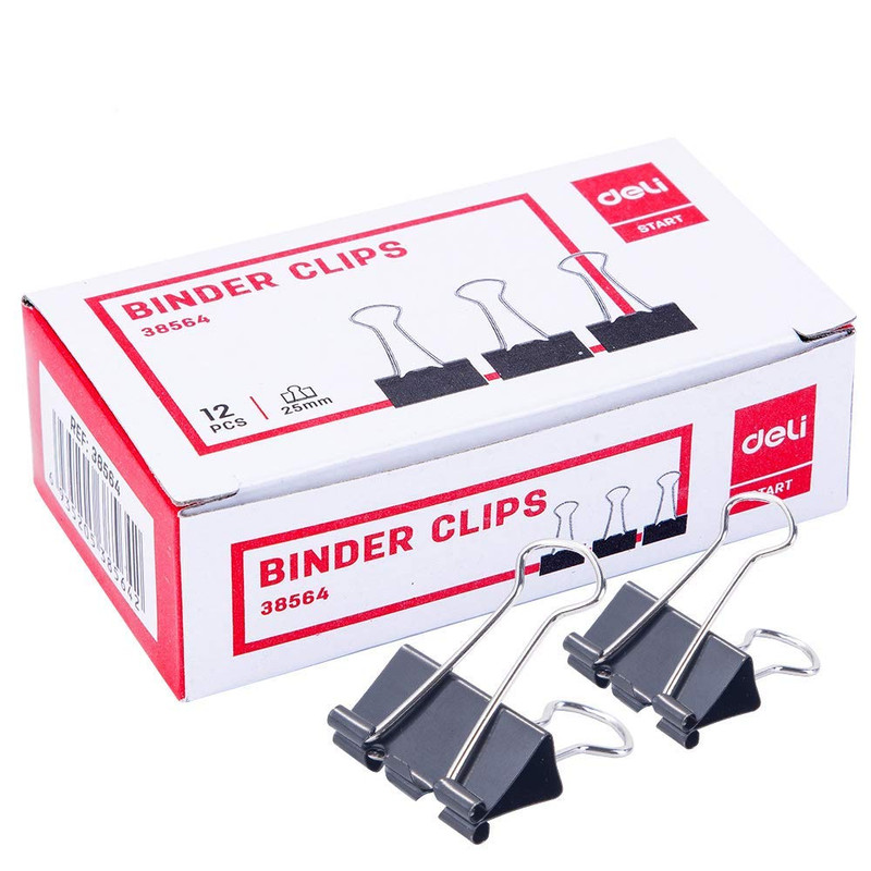 گیره کاغذ دلی مدل E38564 بسته 12 عددی