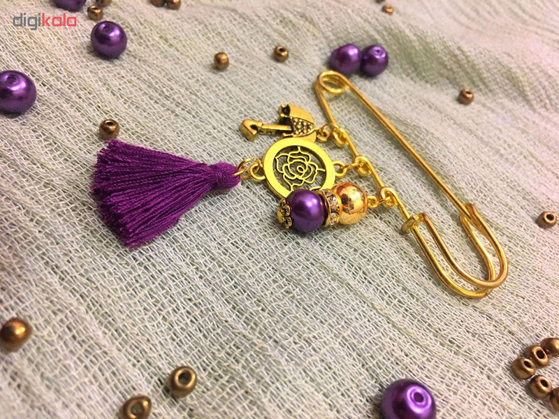 سنجاق سینه خرداد گالری مدل 558BR طرح چتر سنجاق سینه خرداد گالری مدل 558BR طرح چتر