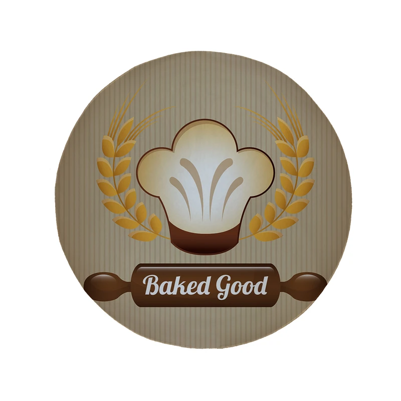  پادری مدل دایره طرح گندم کد 8330 سایز 90 × 90 سانتی متر