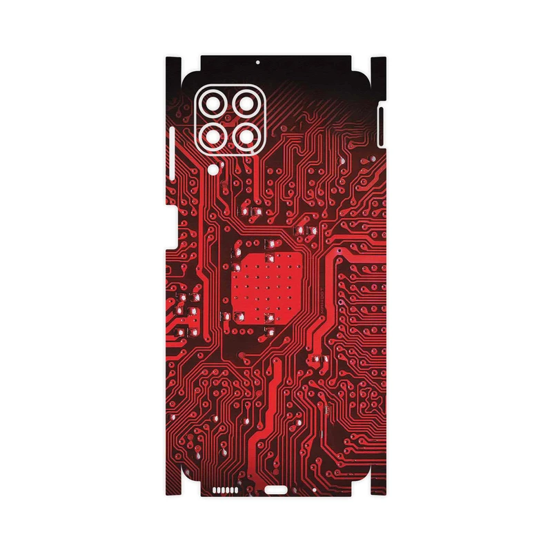 برچسب پوششی ماهوت مدل Red_Printed_Circuit_Board-FullSkin مناسب برای گوشی موبایل سامسونگ M53