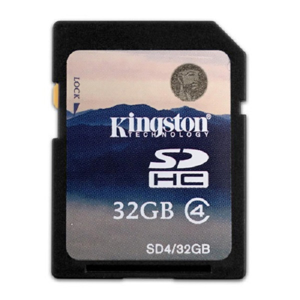 تصویر کارت حافظه SDHC کینگستون مدل SD4 کلاس 4 سرعت 4MB/s ظرفیت 32 گیگابایت