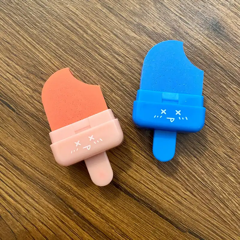 پاک کن طرح بستنی مدل جعبه دار مجموعه 2 عددی