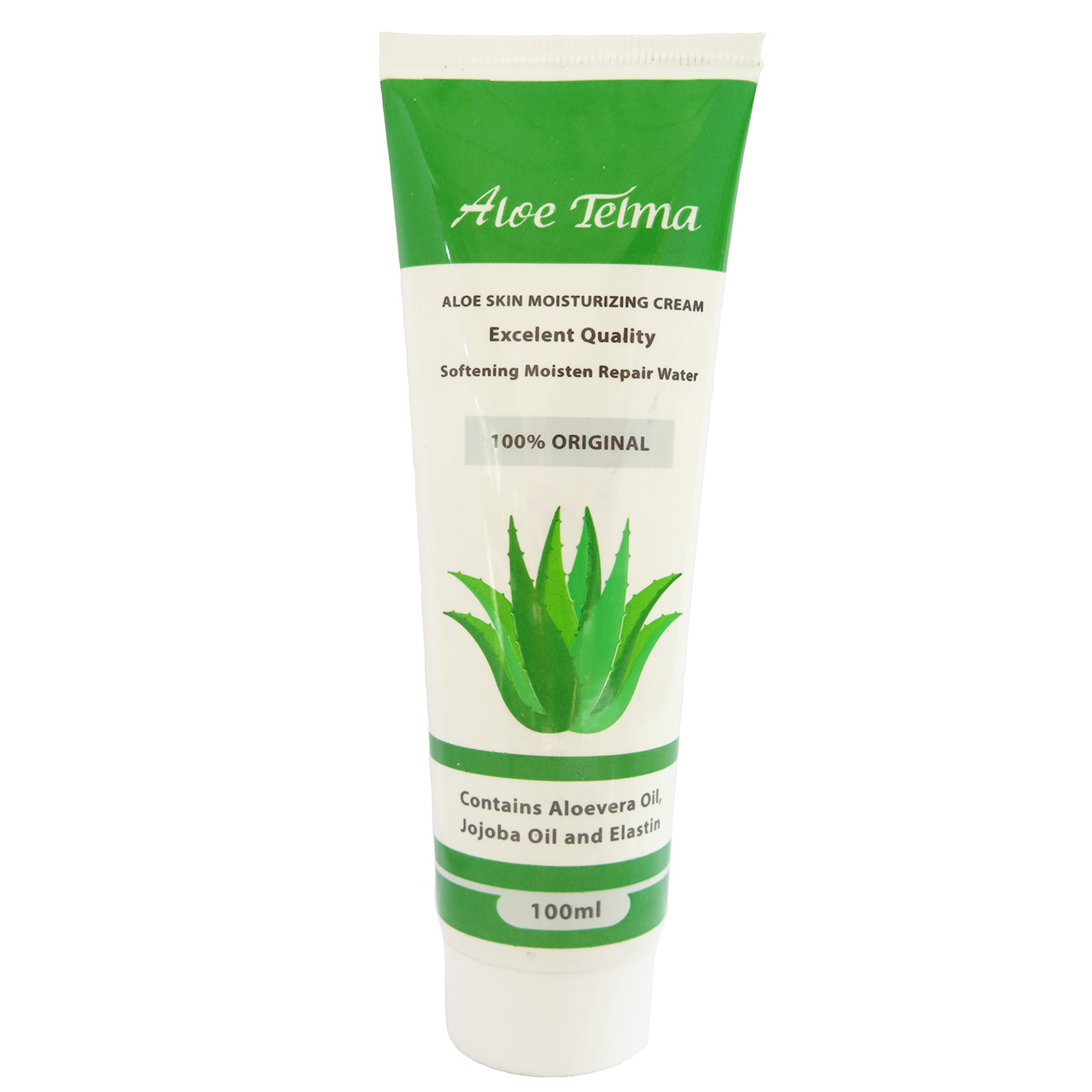 کرم مرطوب کننده تلما مدل Aloe Vera and jojoba حجم 100 میلی لیتر