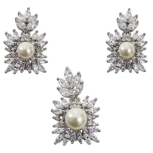 نیم ست نقره زنانه کد 8366