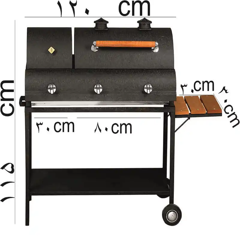 باربیکیو مدل گازی زغالی کد 120