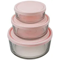 ظرف نگهدارنده کاوه مدل شیشه ای بسته 3 عددی