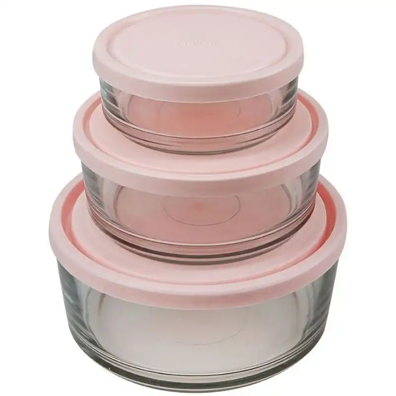 ظرف نگهدارنده کاوه مدل شیشه ای بسته 3 عددی