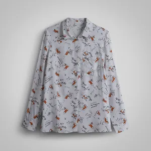 شومیز آستین بلند یقه برگردان زنانه زولا مدل 58