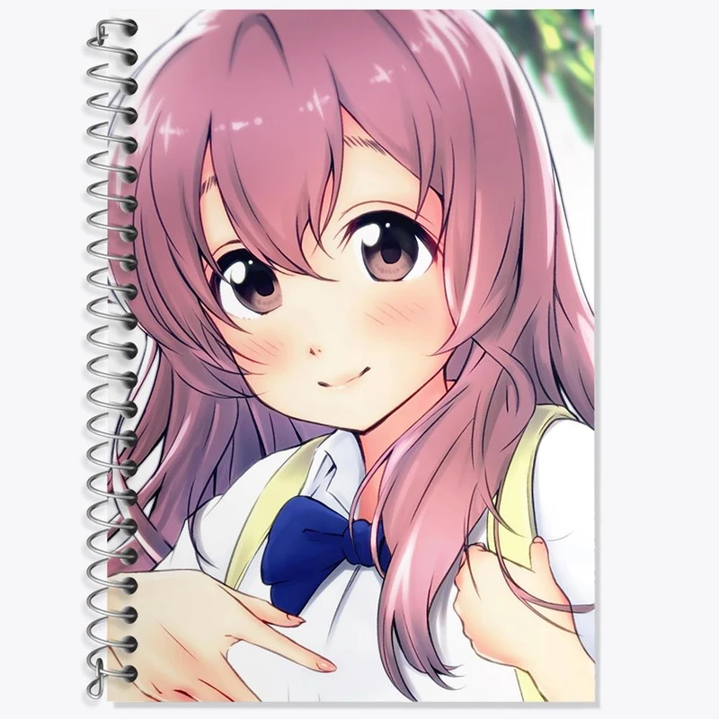 دفتر زبان 50 برگ خندالو مدل سه خط طرح شوکو نیشیمیا انیمه سایلنت ویس A Silent Voice کد 15816