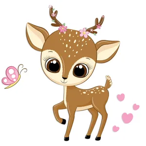 استیکر دیواری کودک جیک جیک مدل گوزن کد T34