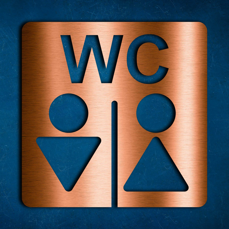 تابلو نشانگر آژنگ طرح سرویس بهداشتی مردانه و زنانه کد I-CL-W062 تابلو نشانگر آژنگ طرح سرویس بهداشتی مردانه و زنانه کد I-CL-W062