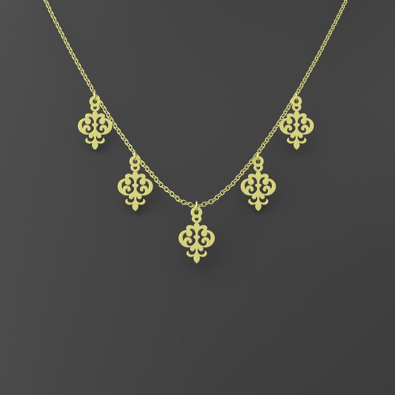 گردنبند طلا 18 عیار زنانه مدوپد مدل هندسی کد RNA15236 گردنبند طلا 18 عیار زنانه مدوپد مدل هندسی کد RNA15236