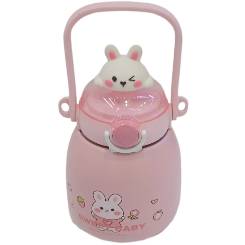 فلاسک کودک مدل استیل 316  طرح خرگوش  گنجایش یک لیتر