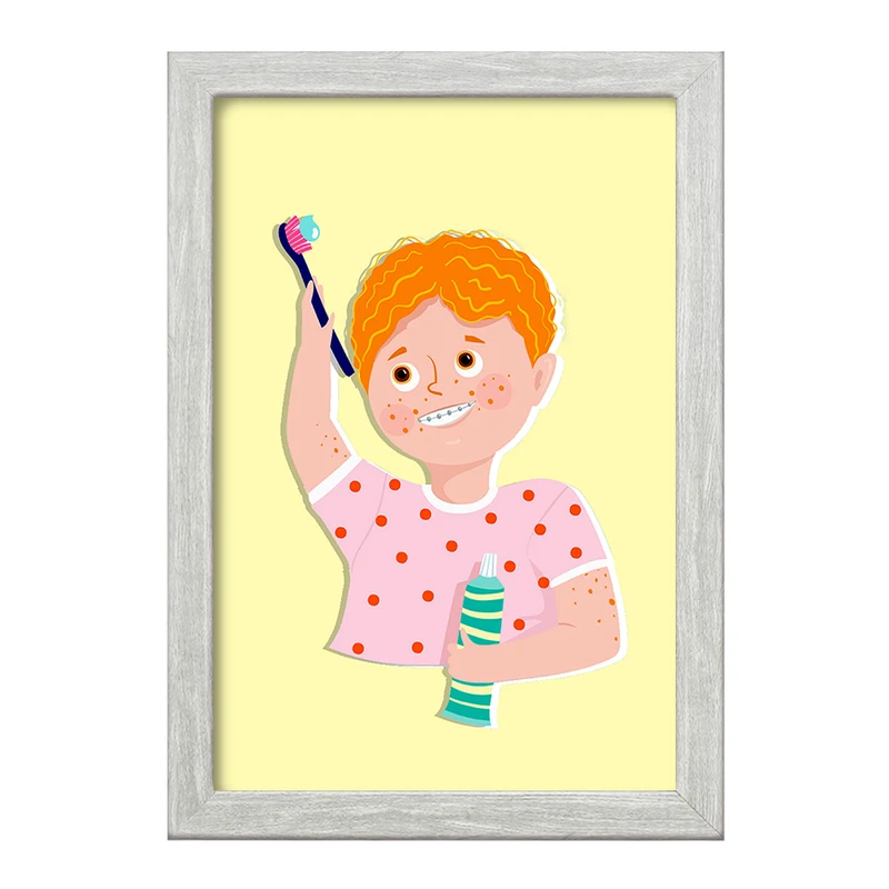 تابلو خندالو طرح دندان و دندانپزشکی کودکانه کد 27750