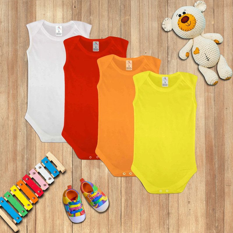 بادی نوزادی ایزی دو مدل ED029 Unisex بسته 4 عددی 