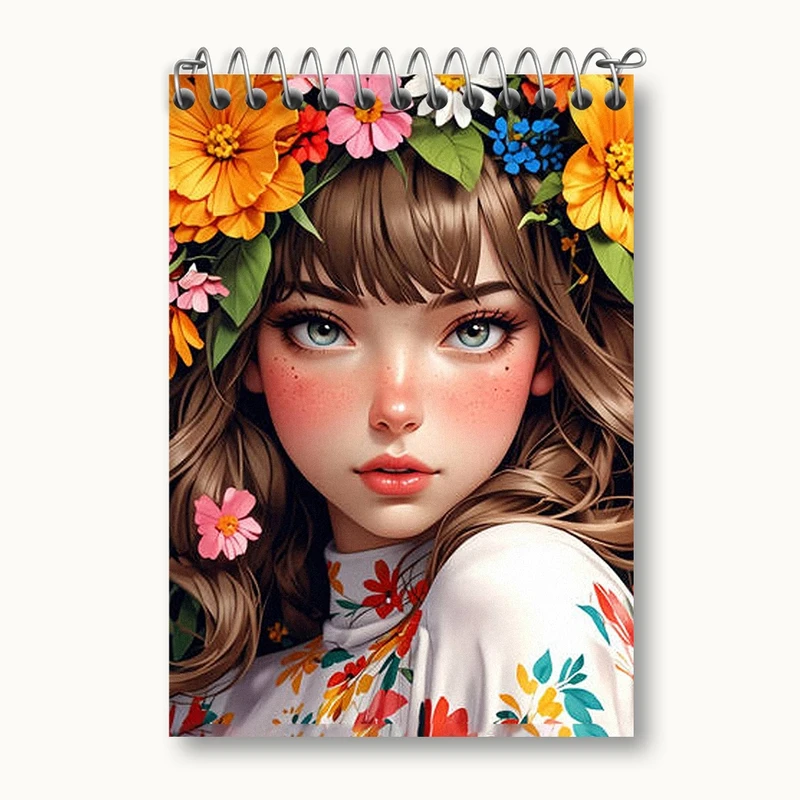 دفتر یادداشت 50 برگ خندالو مدل دخترانه کد N1428