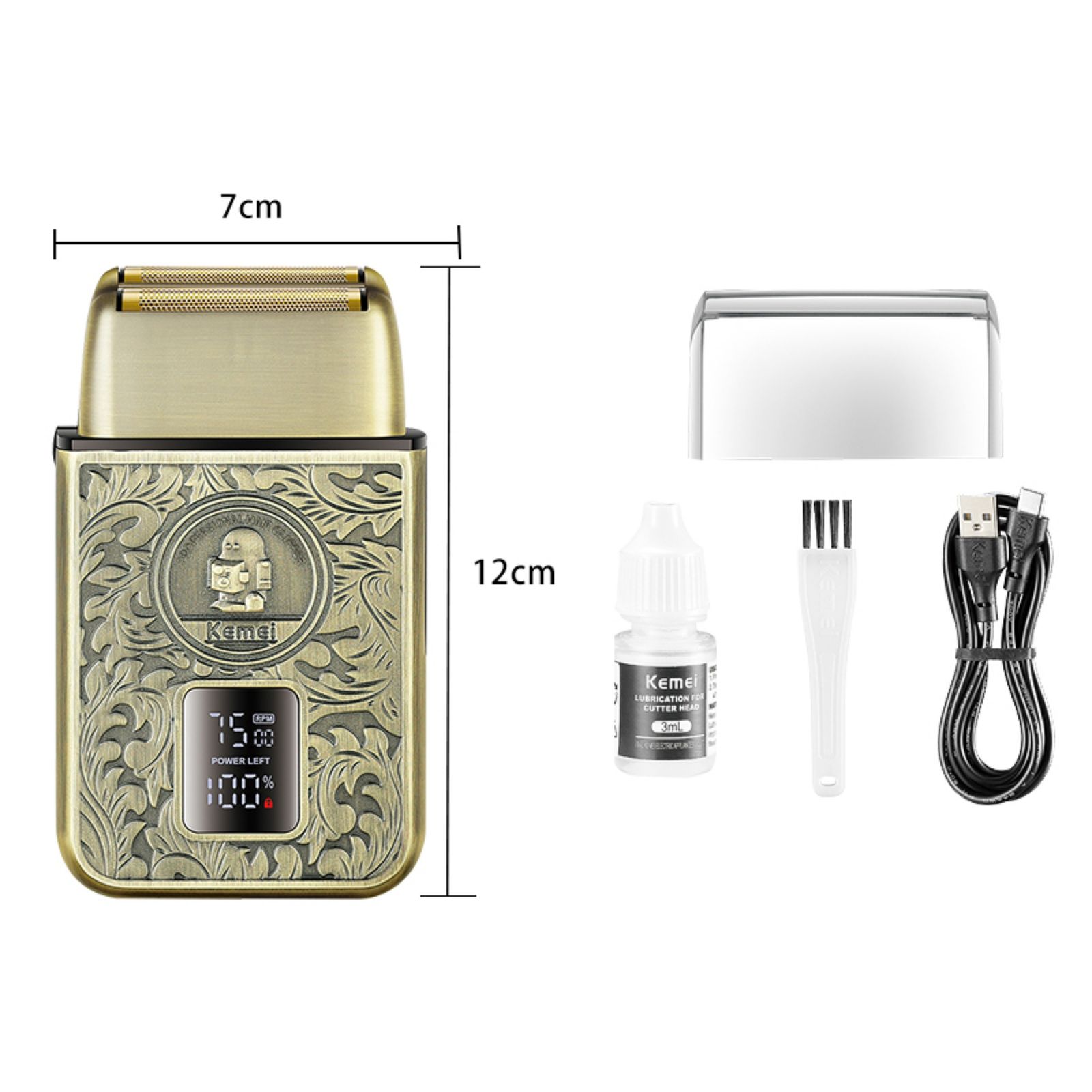 ست ماشین اصلاح موی صورت و بدن شارژی کیمی مدل KM-T101 -  - 10