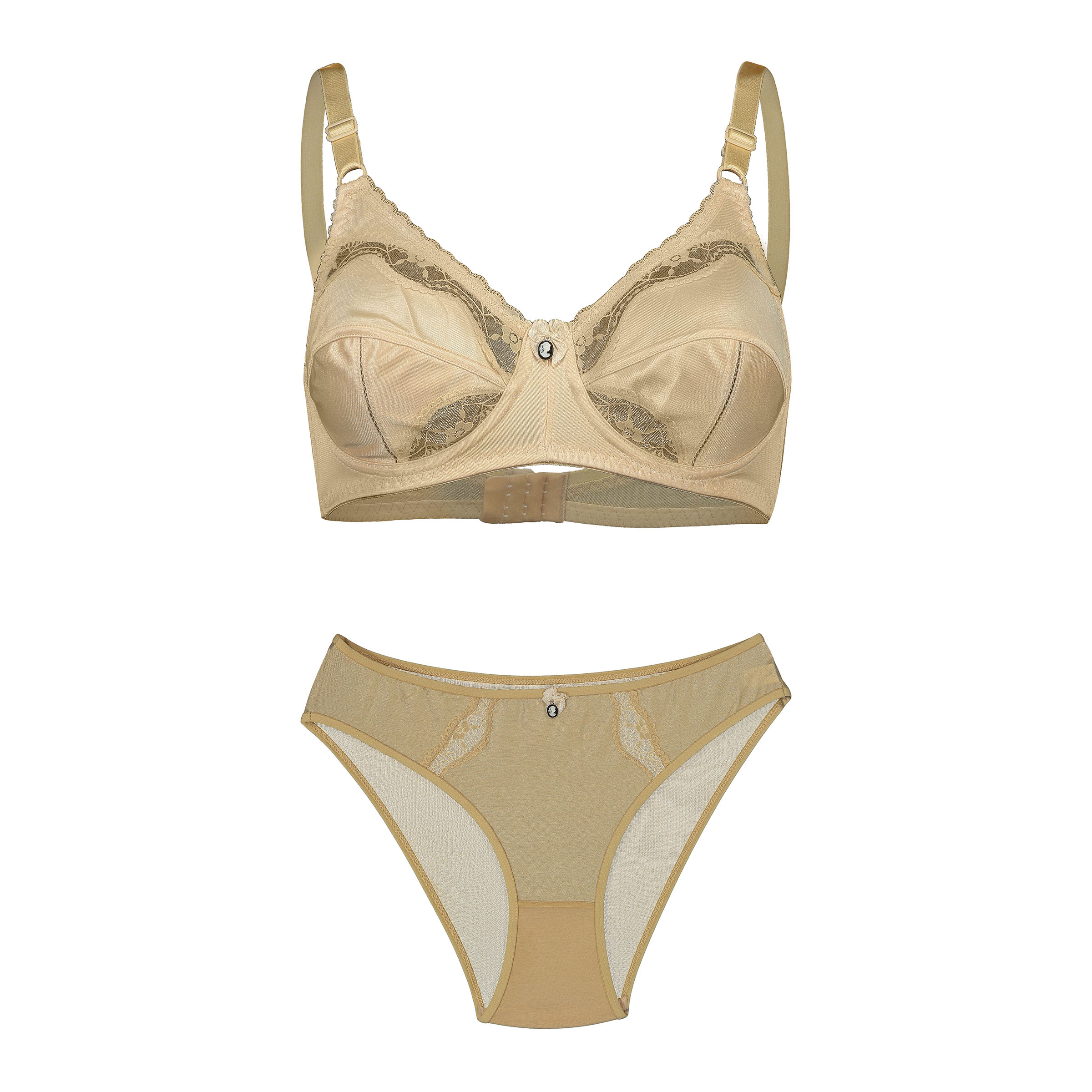 ست شورت و سوتین زنانه فیلیز مدل 631 رنگ کرم