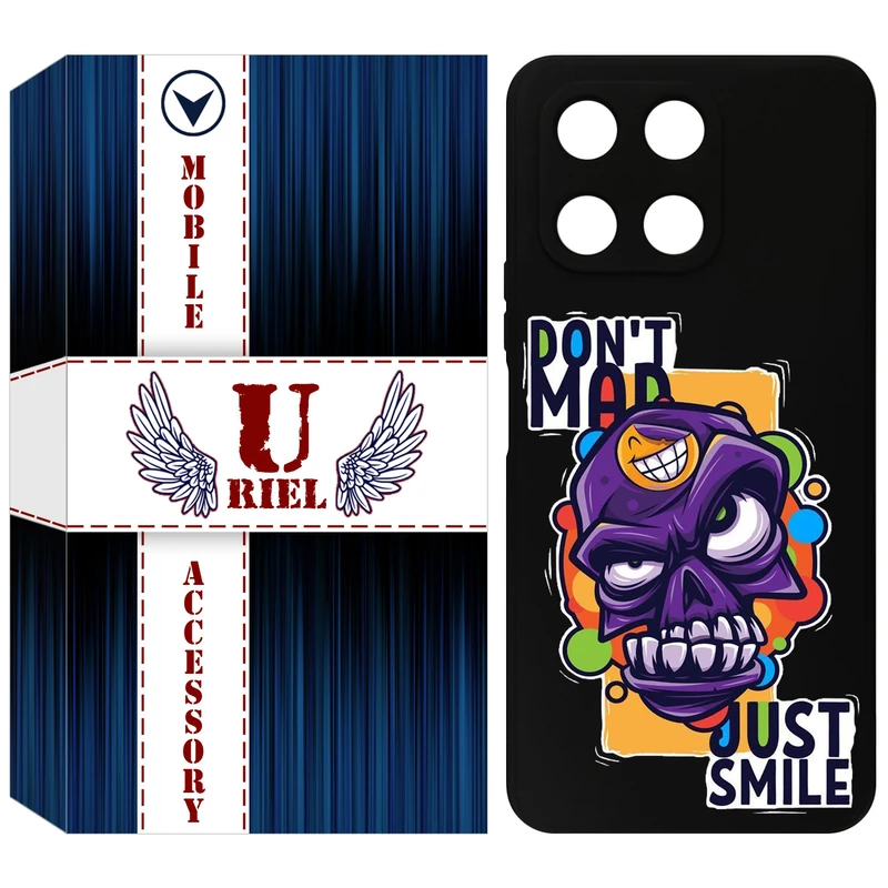 کاور یوریل مدل KSH کد 33 طرح Smile مناسب برای گوشی موبایل آنر X6A / X6A Plus