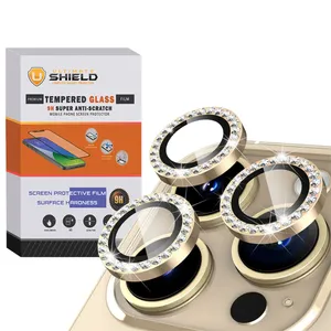 Ultimate Shield Ring Metal Diamond Camera Lens Protector For Apple Iphone 14 Pro / 14 Pro max