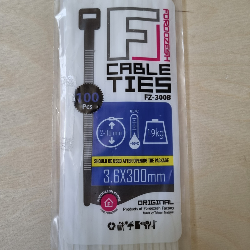 بست کمربندی فروزش مدل F30 بسته 500 عددی