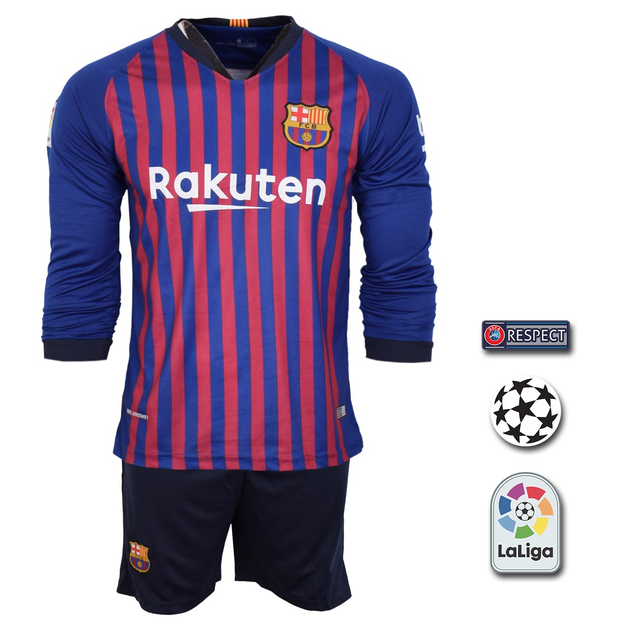 پیراهن و شورت ورزشی مردانه طرح بارسلونا مدل SL-home18/19 به همراه تگ                     غیر اصل