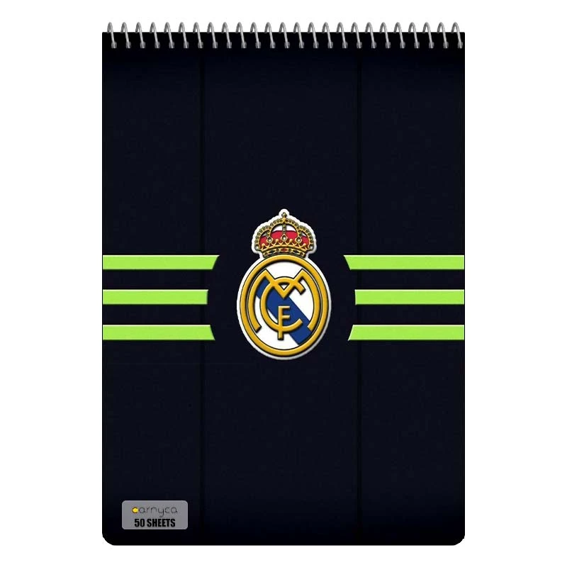 دفتر نقاشی 50 برگ سیمی کارنیکا طرح رئال مادرید Real Madrid کد 17317