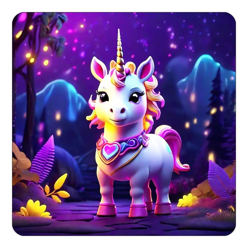 مگنت کاکتی طرح اسب تک شاخ و یونیکورن مدل mp30687