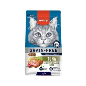 غذا خشک گربه بالغ ونپی مدل GRAIN FREE طعم TUNA وزن 50گرم